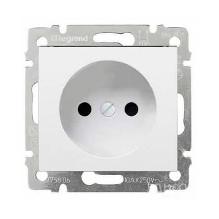 Розетка 2К 16А немецкой системы LEGRAND Valena, 774416, белая - 1