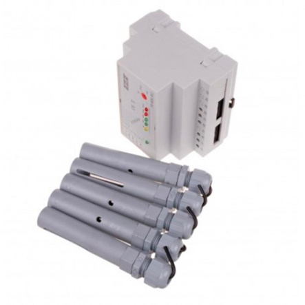 Реле контроля уровня жидкости F&F PZ832 RC, в комплекте зонды 5 шт.