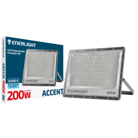 Прожектор ENERLIGHT ACCENT 200W 6500K IP65, линзованный, ACCENT200SMD120C - 1