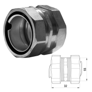 З'єднувач E.NEXT e.met.connect.stand.sldx. д.38мм для металорукаву, s044005