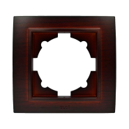 Рамка EL-BI Zena одинарна, горіх, 608-012900-271