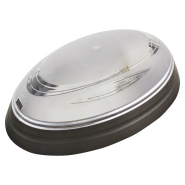 Світильник пластиковий HOROZ, Овал Нінова, Е27, IP20, max. 26W, димчастий, 400-012-107