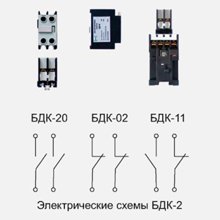 Блок дополнительных контактов Промфактор БДК-20 (2НО) - 1