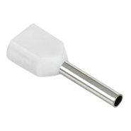 Наконечник-гильза НГИ2 0,75-10 с изолированным фланцем, ІEK, UTE10-4-D2-1-100, білий (20шт,)