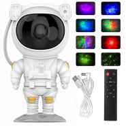 Лазерний нічник-проектор зоряного неба Астронавт від USB, з пультом