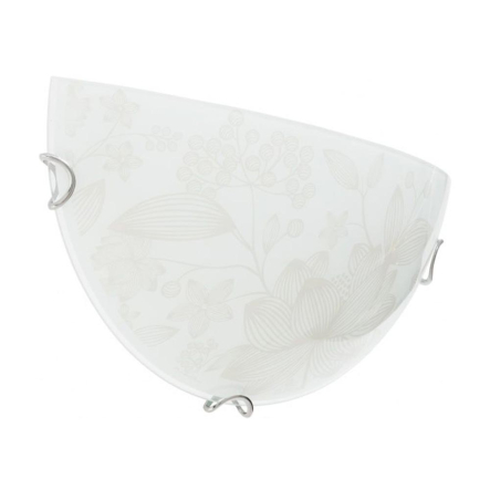 Светильник настенный Декора, Флора, 1x60 Вт E27 белый 24291 1/2 gl - 1