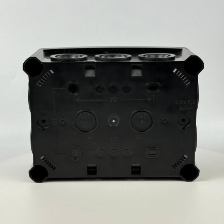 Коробка распределительная СКІМ B1102013, 163х123х68 (К160B), IP66, чёрная