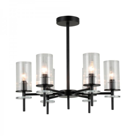 Світильник Ardero CHICAGO BL1760-1ARD під лампу E14х6, 520х470мм, чорний - 1