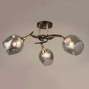 Люстра VALESO V W3009–3 Black+Gold на 3 плафона