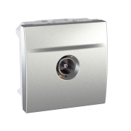 Розетка телевизионная индивидуальная штыревой разъем, алюминий, Schneider Electric Uniсa MGU3.462.30