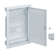 Щит вбудований Hager VOLTA VU24NWB, 2-рядний для ММ - обладнання, з металевими дверцятами