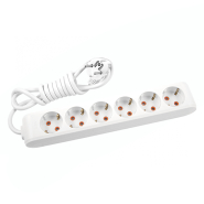 Удлинитель Viko 6 гнезд 5 м с заземлением Multi-Let Белый