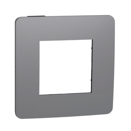 Рамка 1-пост, Димчасто-сірий/антрацит Schneider Electric, UNIСA Studio, NU280222 - 1