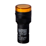 Сигнальна арматура АСКО-УКРЕМ AD16DS, 24В, AC/DC, жовта, A0140030055