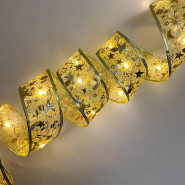 Гирлянда LED в виде ленты 10м, 3xAA 100LED, Тёплый белый свет