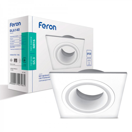 Светильник точечный Feron DL6140, MR-16, G5.3, белый, 7207 - 1