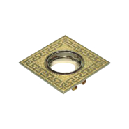 Світильник точковий Feron DL 2008, MR16S, GU5.3, грецький орнамент, червоне античне золото