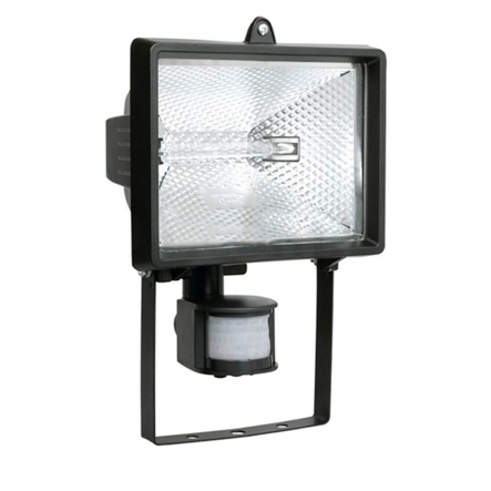 Прожектор с датчиком движения IEK ИО-500Д, 500W, IP54, галогенный, черный, LPI02-1-0500-K02 - 1