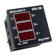 Вольтметр DigiTOP ВМ-3М, 50-400В, 50 Гц, 68×68мм