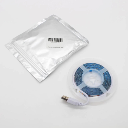 Лента LED 5м от USB, тёплый белый