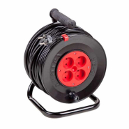 Подовжувач на котушці 50 метрів, 250В, 10А, 2*1,5 кв.мм., 4 розетки, У16-01, 561115