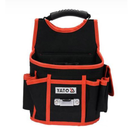 Сумка для инструментов и гвоздей YATO YT-74172 с 4 открытыми и 4 прошитыми карманами