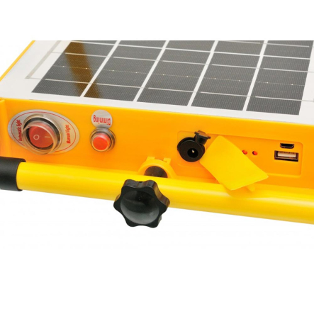 Прожектор LED Luxel переносной автономный с солнечной панелью 50W, IP66, 6500K-4000K-3000K, SFLP-50