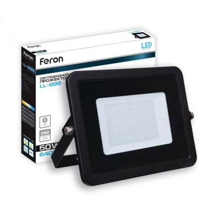 Прожектор светодиодный Feron LL-995 50W, 6400K, IP65, 230V - 1