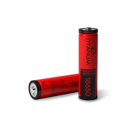 Акумулятор літій-іонний TITANUM 18650 (без захисту) 2000mAh bulk/1шт, 27586 - 1