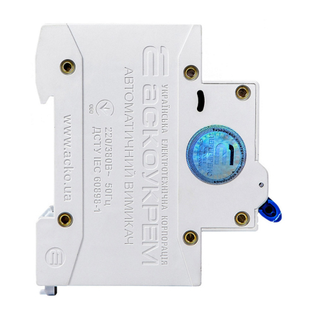 Автоматический выключатель АСКО-УКРЕМ ВА-2017/B, 1P, 1A, A0010170044