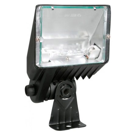 Прожектор IEK ІО-300К, 300W, IP33, галогенний, чорний, LPI05-1-0300-K02 - 1