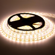 Светодиодная лента белая теплая 12V smd5050 60led/м 14,4W/м IP65 MTK 1015441