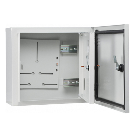 Щит учёта металлический Light АСКО-Укрем, 301x330x150, IP54, навесной, серия UBox, A0260030015