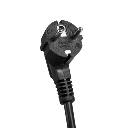 Удлинитель сетевой 3 гнезда 3м (3x1.5мм) с з/з, черный, VIDEX ONCORD, VF-PD33G-B