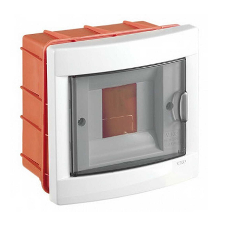 Щиток пластиковий VIKO прихований 4 модульний з кришкою, 90912004 - 1