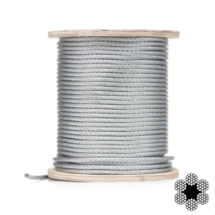 Трос оцинкований d-8 DIN 3060 (6х19) - 1