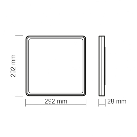 Светильник LED накладной VIDEX VL-DL3S-244B, DL3S, 24W, 4000K, черный