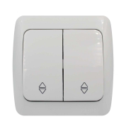 Выключатель EL-BI ALSU, 2 кл., проходной, белый, 504-010200-211