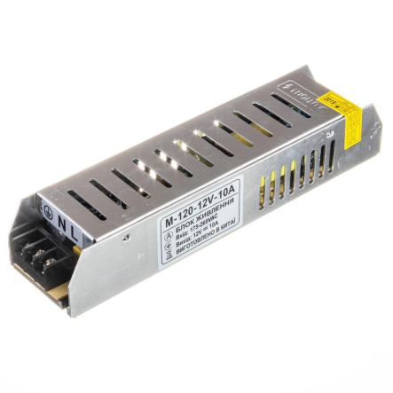 Блок живлення для стрічки AVT Standart 12V IP20 M-10A - 120W, 1018126 - 1