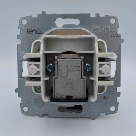 Розетка телевизионная концевая EL-BI Zena (механизм), орех, 609-012900-273