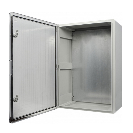 Корпус АБС-пластик АСКО-Укрем, ударостойкий, с монтажной панелью, прозрачные дверки, 50*70*25, ІР65, A0270010032