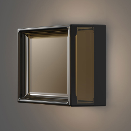 Светильник LED VIDEX BHD02, 9W, 2800-4000-6000K, чёрный квадрат 130 x130x78мм, VL-BHD02-09CBB