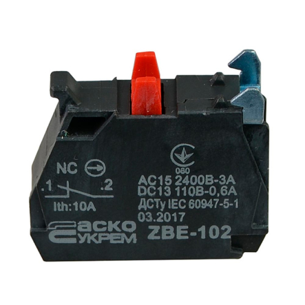 Контакт для кнопок ZBE-102 N / С TB5, АСКО-УКРЕМ A0140010181 - 1
