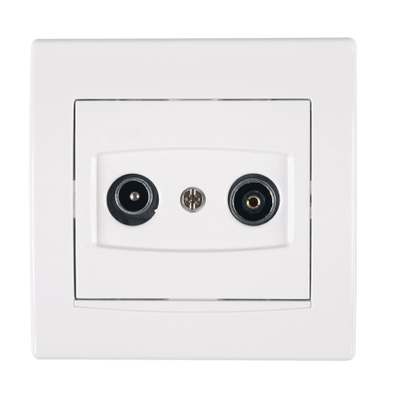 Розетка кінцева TV/R Schneider Electric Anya, біла - 1