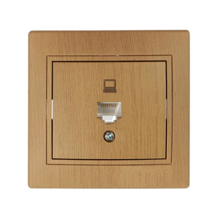 Розетка компьютерная Lezard MIRA Дуб классический матовый, 701-5151-139 - 1