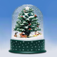 Сувенір Sirius 23036 AD, сніг, що падає, 23х36 см, 25 новорічних мелодій