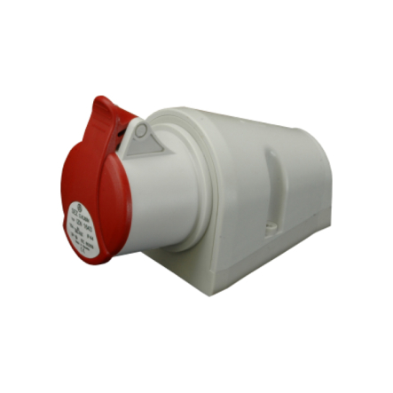 Розетка настенная SEZ, IZN 1653 IP 44, 16A, 400V, 5n - 1