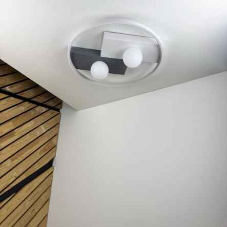 Светильник VIOLUX Smart PICASSO-R 80W, 3000K-6000K, 5200Lm, пульт, 500 мм, белый, 220625