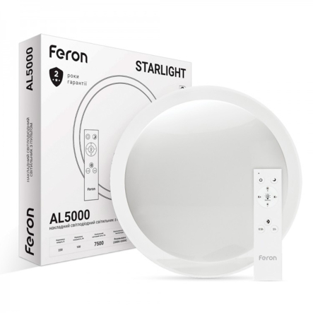 Светильник LED Feron, AL5000, STARLIGHT, 100W, 7500Lm, 3500-6400K, 770х90 мм, 6052 - 1
