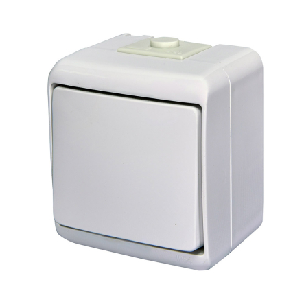 Вимикач 1-кл (IP44) білий, VHE-1, Hermetics, ETI - 1